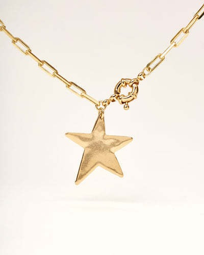 Collar Oro Mujer Estrella Simomaxi 50 Cm- Cantarina 