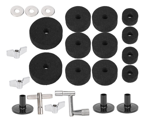 Kit De Cojines De Fieltro Negro Y Negro, 23 Piezas, Platillo