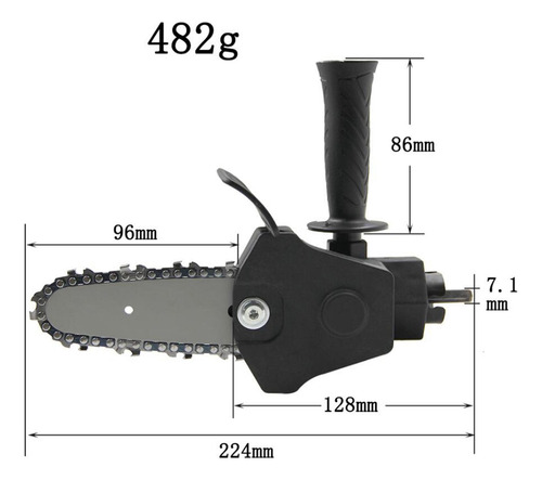 Adaptador Conversor De Motosserra Portátil, 4 Polegadas