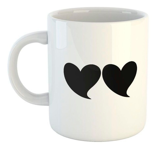 Taza De Ceramica Corazones Vector Amor Love