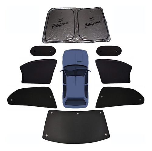 Parasol Cortinas Vw Jetta Clasico 2000-2010 (8 Piezas)