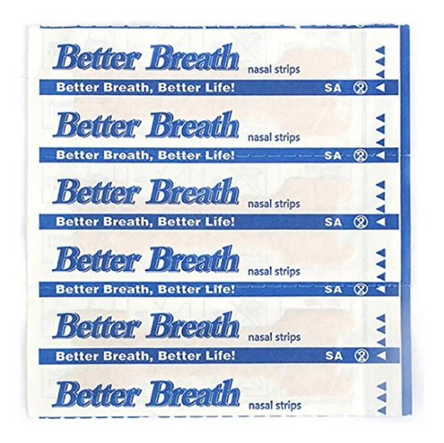50 Unidad Parche Nasal Antironquidos Breath Better En Tiras