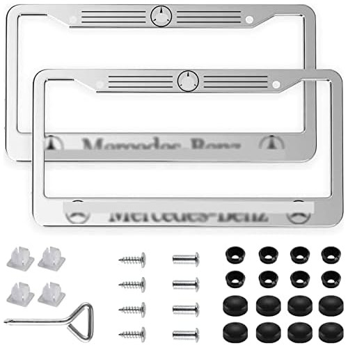 2 Piezas De Marcos De Placa De Matrícula De Aluminio M...