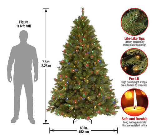 Árbol Compañía Nacional Árbol De Navidad Artificial Preilumi