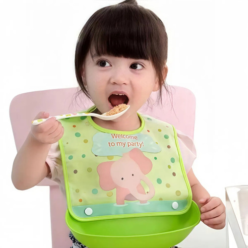 Baberos Para Bebés Con Estampado Animal, 8 Piezas