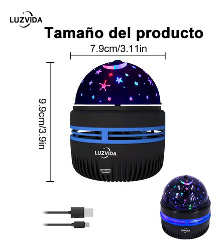 2 Pzs Luces Rgb Dj Led Luz De Fiesta Escenario Disco Lampara
