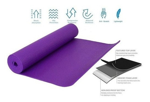 Mat De Yoga Tapete De Yoga Fitness Ejercicios 