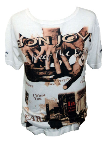 Remera Sublimada Keep The Faith Bon Jovi