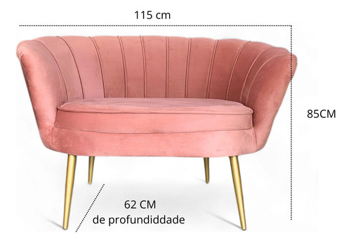 Sofá 2 Lugares Plutton Sala Varanda Jardim 2 Almofada Brinde