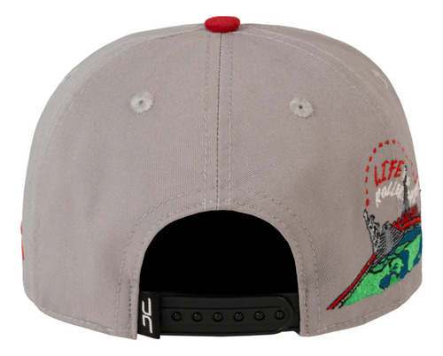 Gorra Jc Hats University Of Life Gris Ajustable 003365 Gris Unitalla