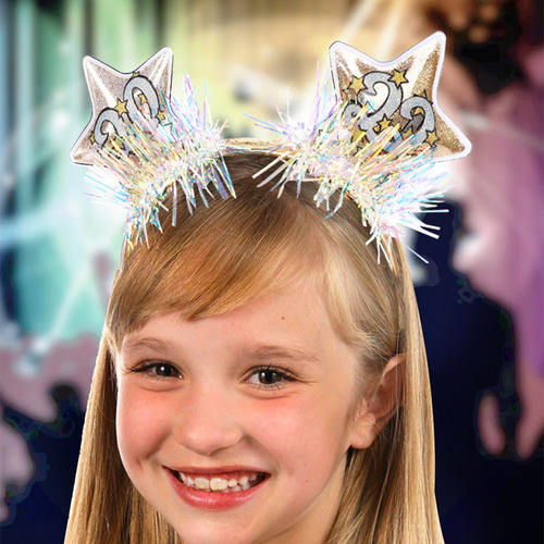 Diadema Con Forma De Estrella, Con Purpurina, Para Fiestas D