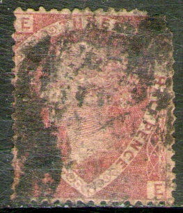 Reino Unido Sello Deteriorado De 1½ P. Reina Victoria 1870