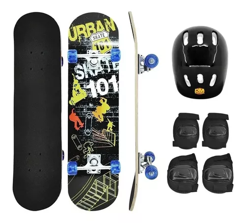 SKATE DE INICIAÇÃO - PRANCHA MADEIRA - 78cm - TOPGIM