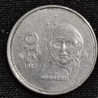 Moneda 10 Pesos Hidalgo 1987