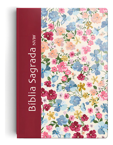 Bíblia NVI slim compacta floral: Mais leve, mais prática mesmo conteúdo!, de Sbi. Editorial Geo-Gráfica e Editora Ltda, capa dura em português, 2022