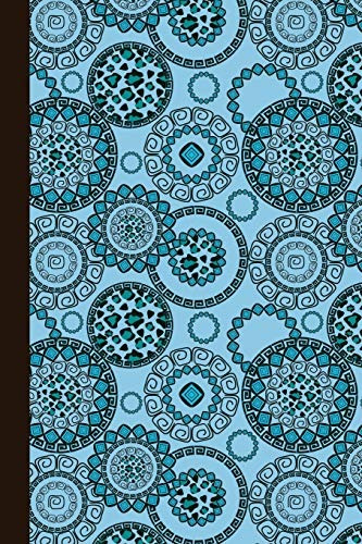 Journal Animal Print Mandala (blue) 6x9  Graph Journal  Jour