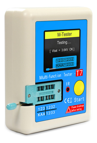 Medidor De Transistor Lcr-t7 De Capacitância Multifuncional
