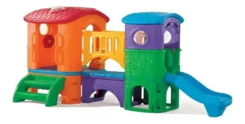 Juego Infantil Exterior  2 Resbaladeros Casa Club Oferta