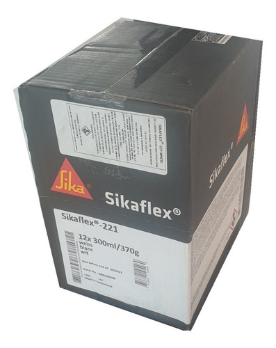 Sikaflex 221 Blanco Cartucho 300 Ml. Caja Con 12 Piezas Sika
