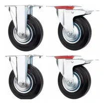 Comprar Pack 4 Ruedas De 8 Pulgadas Fijas Y Giratorias Con Freno 