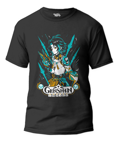 Polera Genshin Impact Gamer Videojuegos Ters Textil