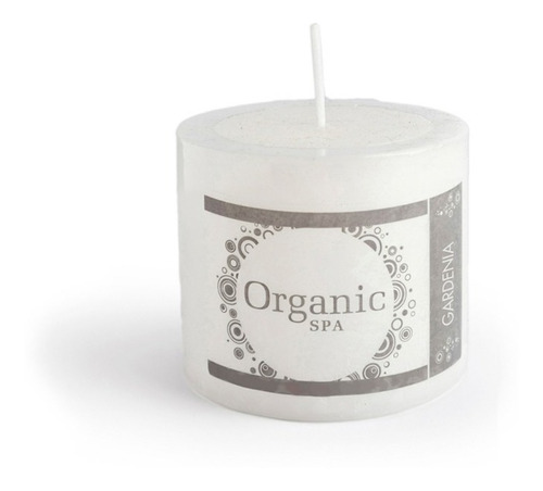 Vela Aromática 6x6 Gardenia Organic Spa