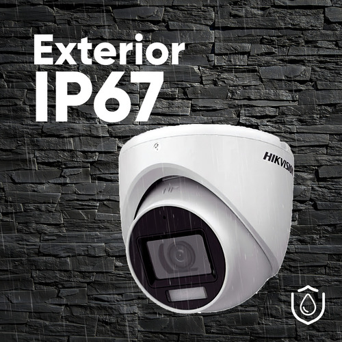 Hikvision Kit De 4 Cámaras De Seguridad Metálicas Turret Con Micrófono Integrado 3k 5mp Dual Light Protección Ip67 Para Uso Exterior + Dvr 8 Mp 4 Canales Turbohd + 4 Canales Ip Ids2ce76k0t-plus