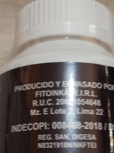 Imagen 4 de 4 de Maiz Morado 500 Mgrs X 100 Caps