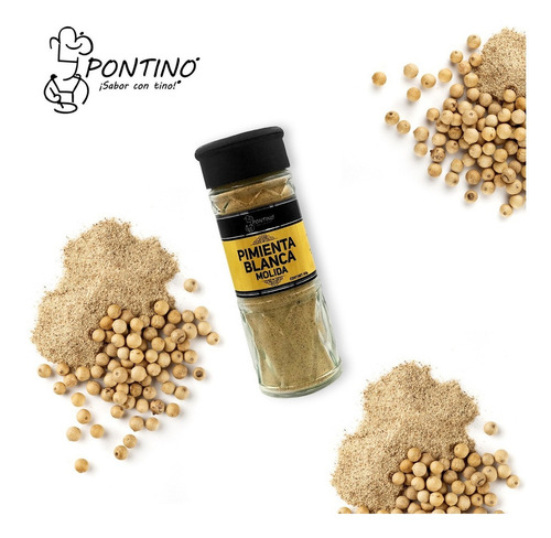 Pontino Pimienta Blanca Molida, 60 G