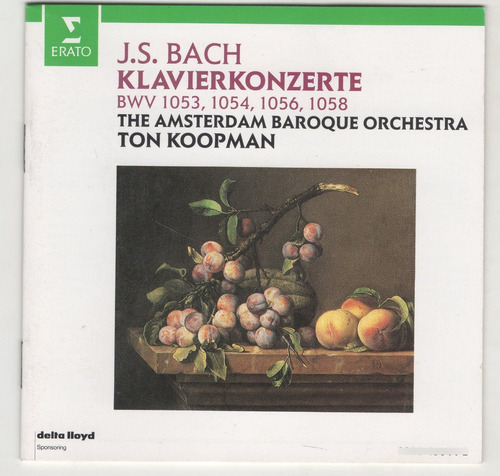 J.s. Bach Klavierkonzerte  Ton Koopman Cd Ricewithduck