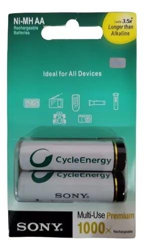 Pila Batería Recargable Aa X2 Unidades 2500mah 1.2v Ni-mh
