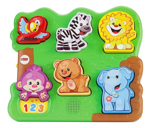 Rompecabezas De Animales Fisher Price - Verde