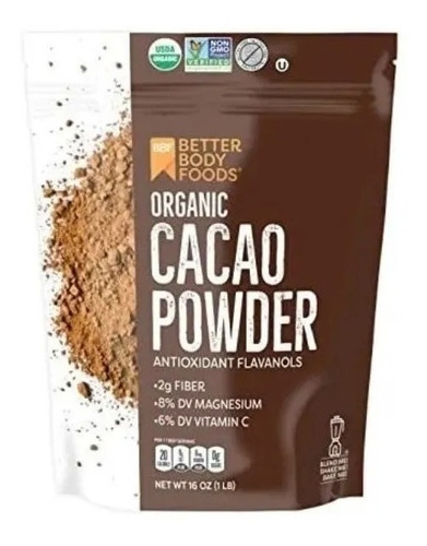 Organic Cacao Powder Antioxidant 16oz 454g