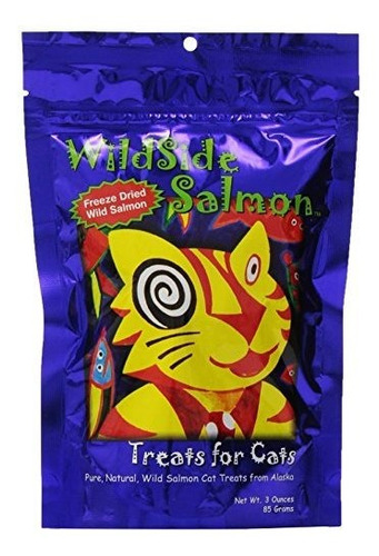 Botana - Golosinas Para Gatos Wildside Salmon - 3 Oz