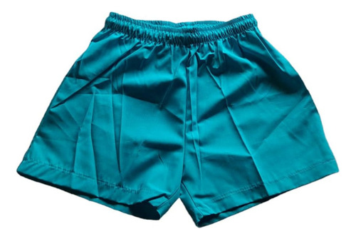 Short Escolar Liviano Acrocel Turquesa Talle 10 Oferta! 