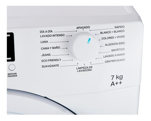 Imagen 6 de 6 de Lavarropas automático Whirlpool WNQ07AB blanco 7kg 220 V