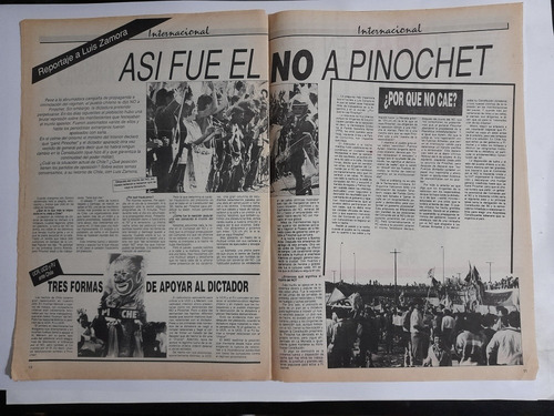 Solidaridad Socialista 255 No A Pinochet,luis Zamora,vicente (Usado)