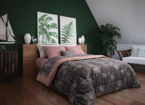 Imagen 10 de 10 de Combo Suavestar Colchon+sommier+acolchado+sabana+2 Almohadas