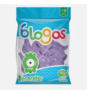 100pz De Globos Blogos Color Lila De 9pulgadas