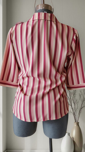 Blusa A Rayas Extra Juvenil Casual O De Vestir 36 40 42