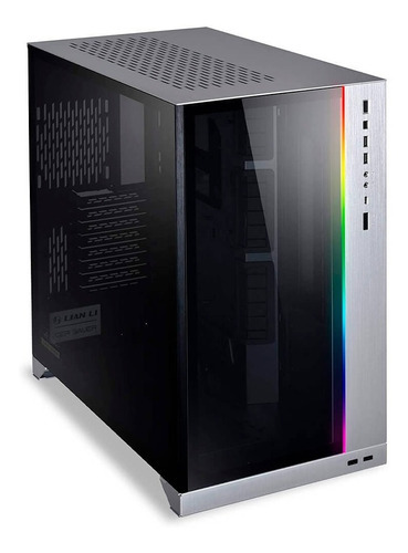 Gabinete Lian Li Pc-011 Dynamic Xl Silver Argb Rog Certified Color Negro