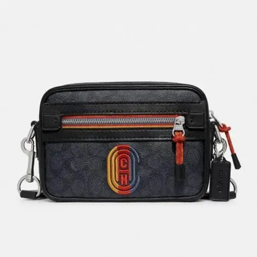 Mariconera Sobaquera Coach Negro Original Cuotas sin inter s