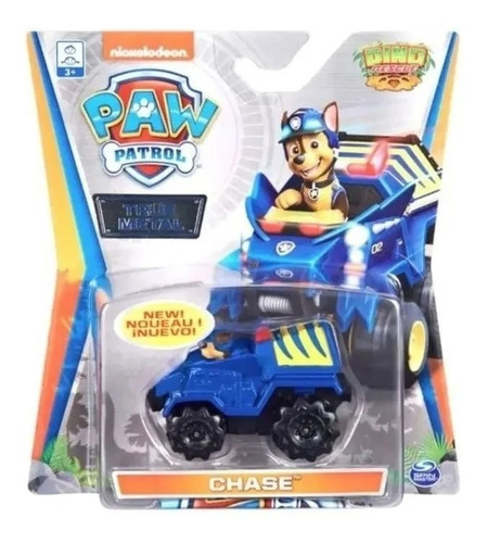 Vehiculos Paw Patrol Dino Rescue Rueda Libre Figura Fija Mca