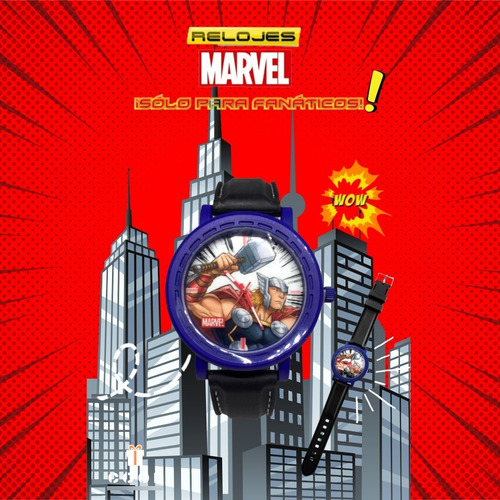Imagen 2 de 5 de Reloj Marvel Colección Thor Analógico