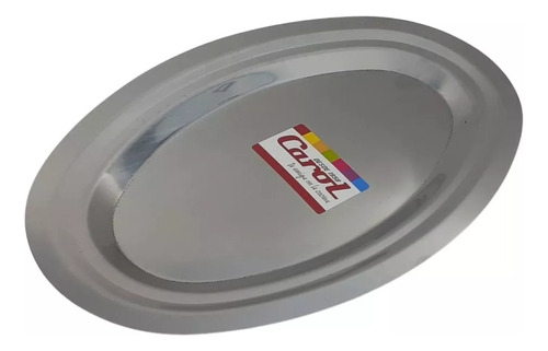 Fuente Oval Doble Bajada Acero Inoxidable Carol 28,5x19,5cm