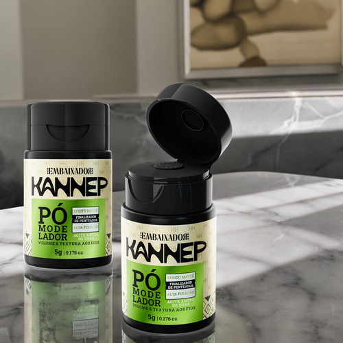 Kit Pasta Matte Clay + Shine Clay + Pó Modelador Kannep