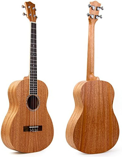 Kmise Ukelele Baritone Guitarra Ukelele De Caoba De 30 Pulga