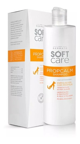 Shampoo Soft Care Propcalm Pele Ressecada Cães E Gatos 300ml