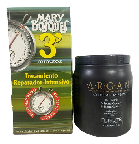 Kit Argan 1000 Gr Fidelité + 3 Min Reparador Sobre X36ux10g 