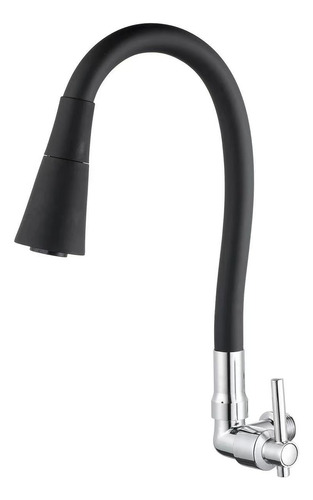 Grifo Monomando De Tubo Universal Negro;